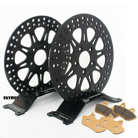 Front Rear Brake Rotors Pads for Harley Low Rider Wide Glide Street Bob EFI FXDCI 2006 2007
