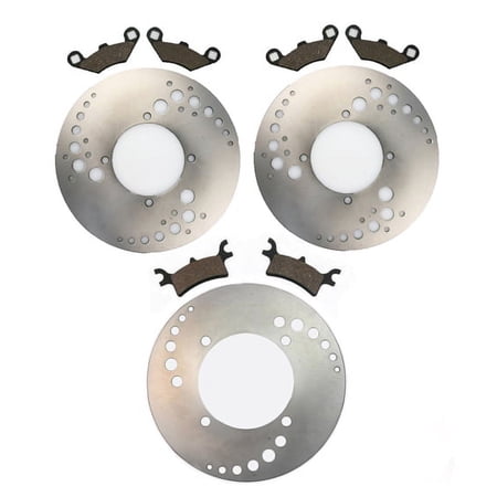 Front Rear Brake Rotors & Pads for Polaris Sportsman 800 Touring EFI 2008 2009