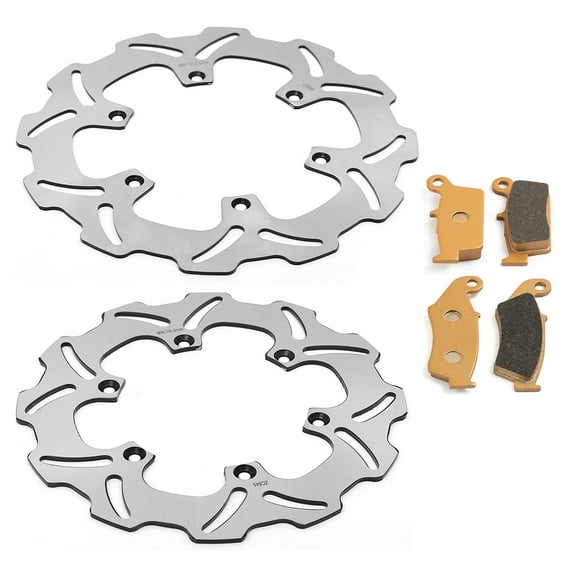 Front Rear Brake Rotors Pads for Suzuki RM125 RM250 RM 125 250 2000-2009