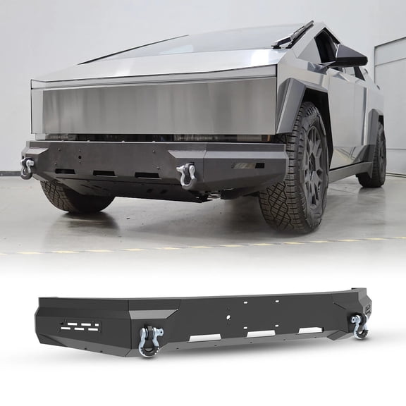 Front Rear Bumper 2024 2025 For Tesla Cybertruck Steel Anti-Theft Assembly Black