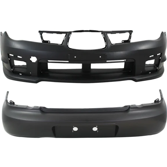 Front & Rear Bumper Cover Set For 2006-2007 Subaru Impreza Sedan Primed 2-Pcs