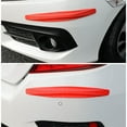 thumbnail image 1 of Front and Rear Carbon Fiber Scratch Protection Strip, Car Bumper Guard, Anti-Scratch Body Decoration, Easy Install Car Accessories, Universal Vehicle Exterior Trim, 1 of 6