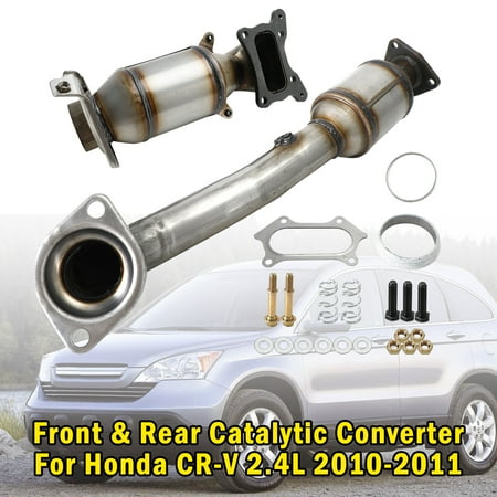 Front & Rear Catalytic Converter Fit For Honda CR-V 2.4L 2010-2011
