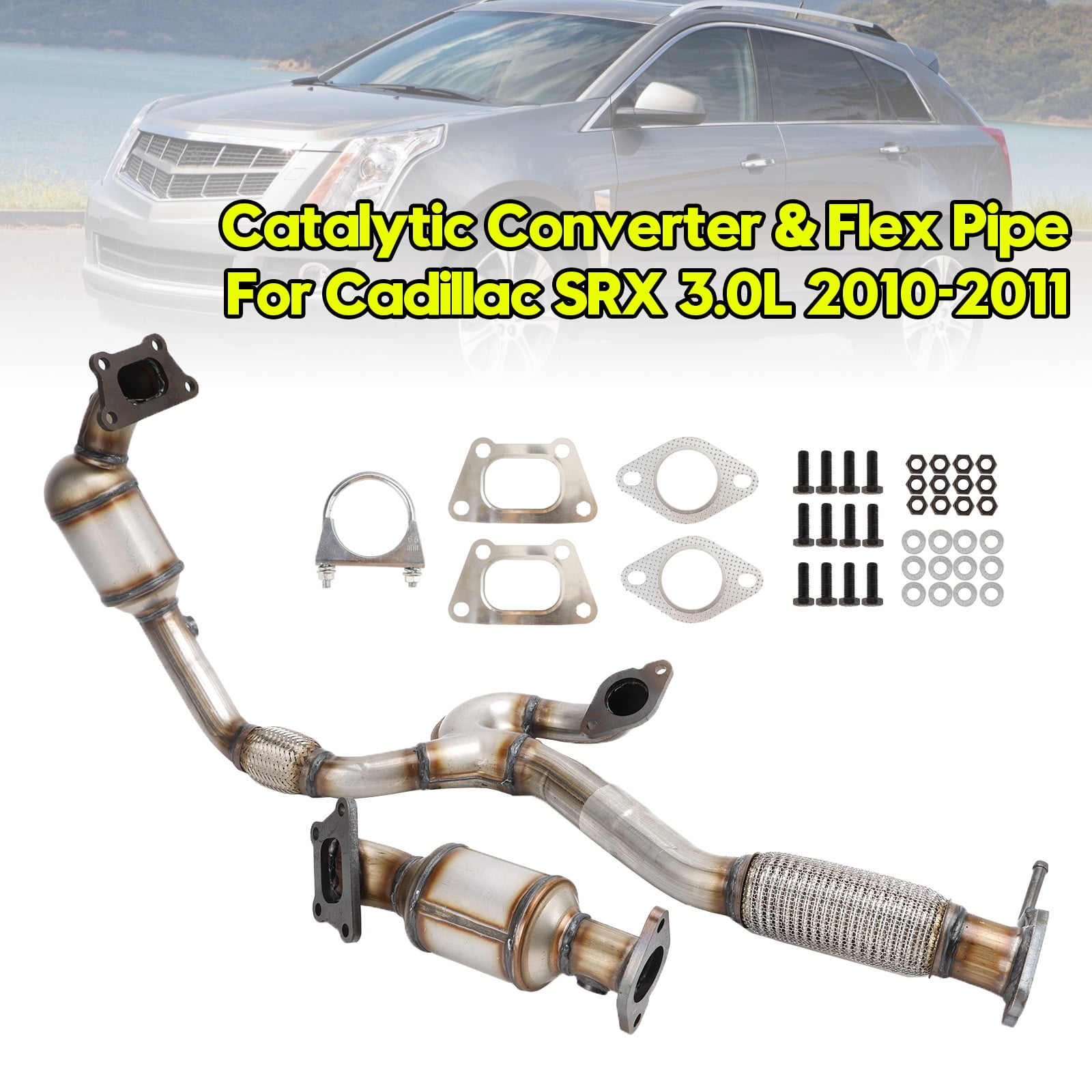 KE EXHAUST 41323/41234-KE Direct Fit Replacement Exhaust Catalytic Converter Front Rearward Fits: Cadillac SRX 3.0L 2010-2011