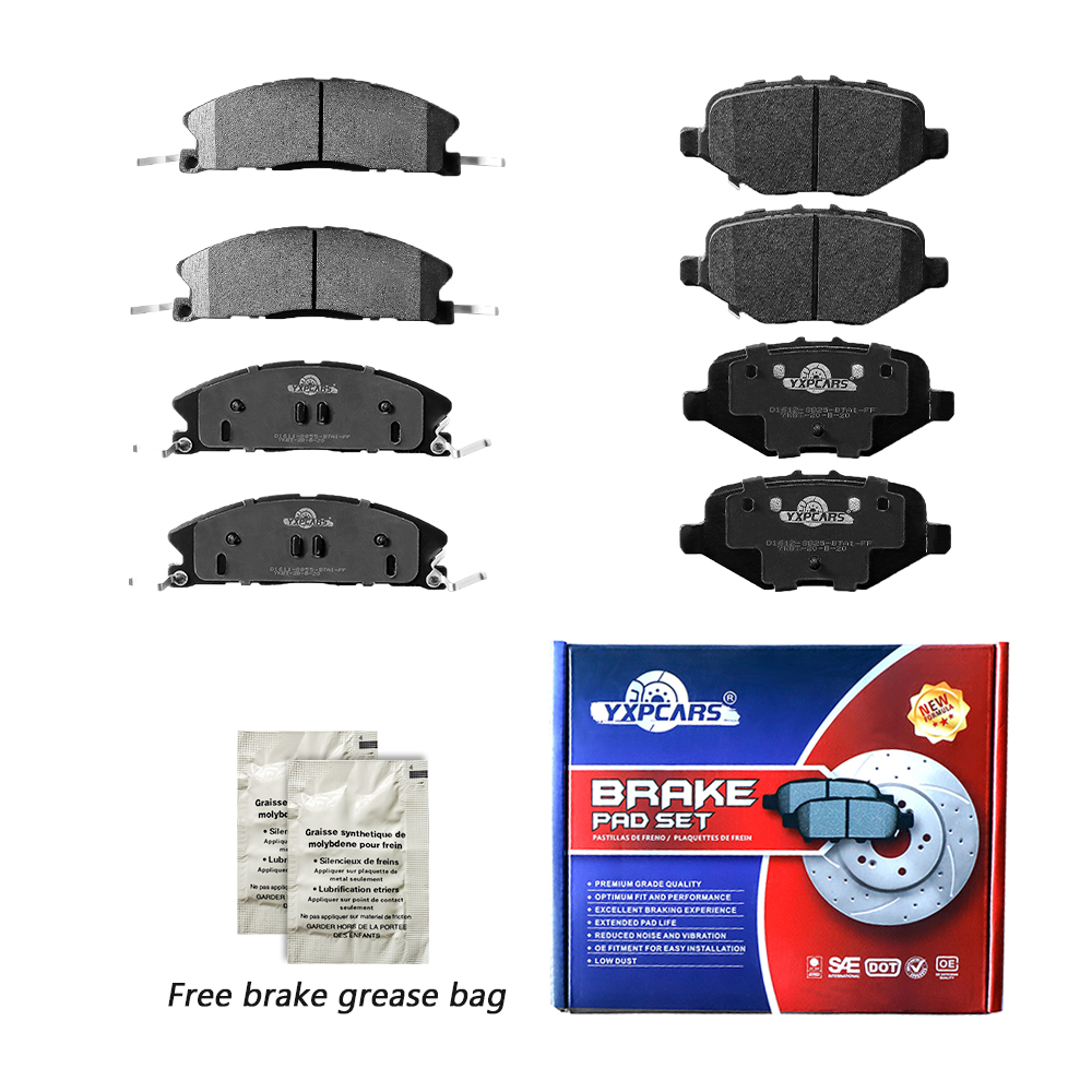 Front & Rear Ceramic Brake Pad for Ford Explorer Flex Taurus, Lincoln