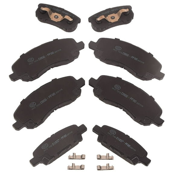 Front Rear Ceramic Brake Pad Kit D1285+D1037 by EGOESWELL