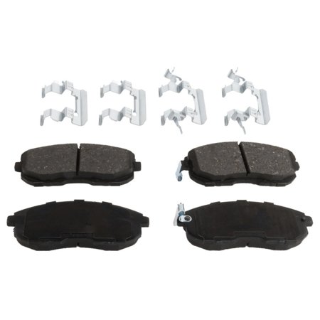 Front & Rear Ceramic Brake Pad Set For 1989-1991 Nissan Maxima with Rear Disc