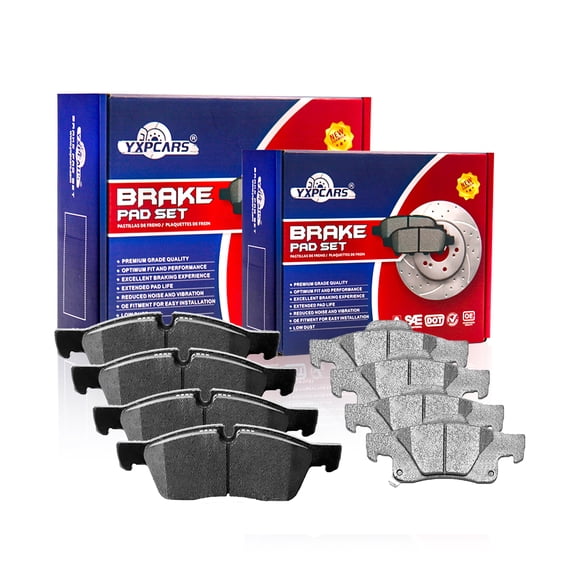 Front & Rear Ceramic Brake Pad for 2011-2018 JEEP GRAND CHEROKEE DODGE DURANGO