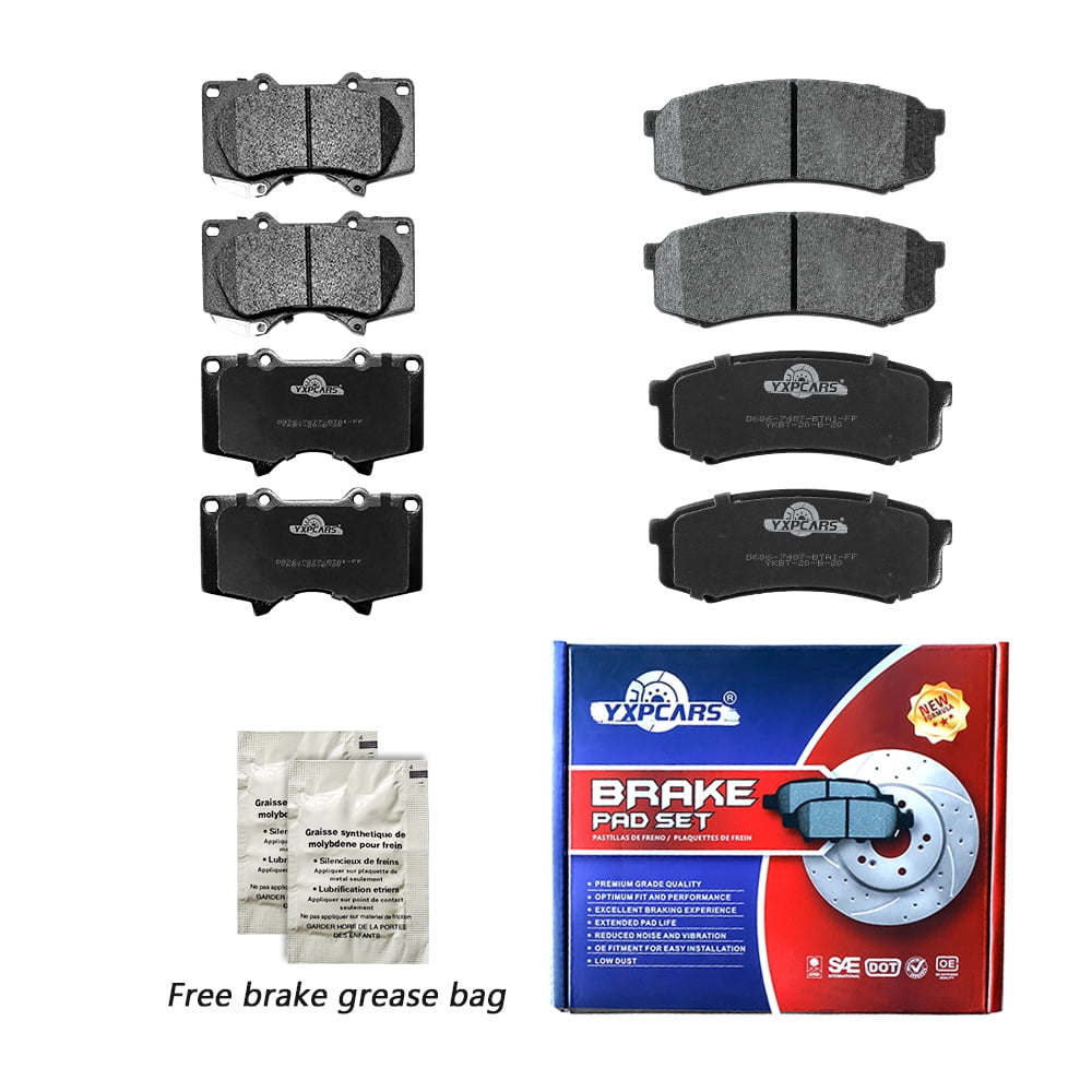 Front and Rear Ceramic Brake Pads for 4Runner FJ Cruiser Sequoia GX460