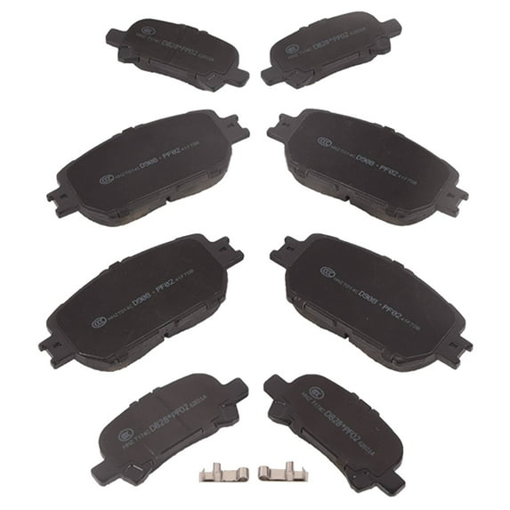 EGOESWELL Front + Rear Ceramic Brake Pads 8PCS D908+D828