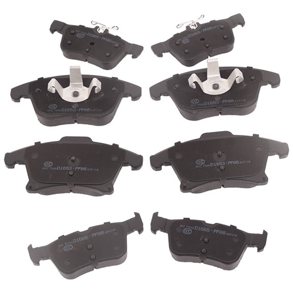 Front + Rear Ceramic Brake Pads D1653+D1665 by EGOESWELL