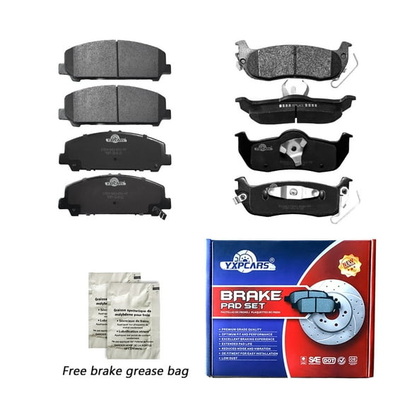 Front & Rear Ceramic Brake Pads For 2007-2015 Nissan Armada Titan Infiniti QX56