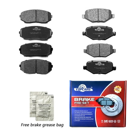 Front & Rear Ceramic Brake Pads For 2011-2014 Ford Edge; 2011-2015 Lincoln MKX