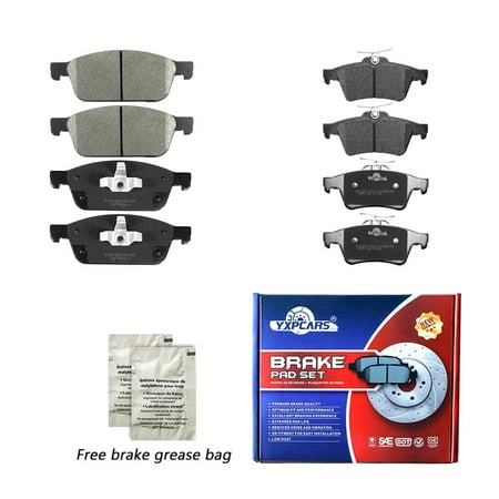Front &Rear Ceramic Brake Pads For 2013 2014 2015 2016 Ford EscapeTransit Connet