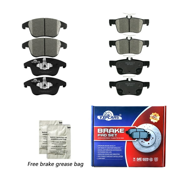 Front & Rear Ceramic Brake Pads For 2013-2020 Ford Fusion Lincoln MKZ Hybrid
