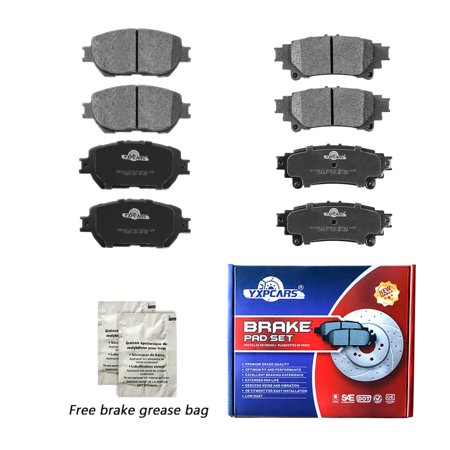 Front & Rear Ceramic Brake Pads For 2014 - 2015 Lexus IS250 C, CF Sport