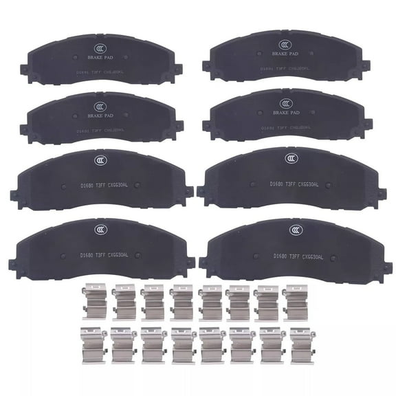 Front Rear Ceramic Brake Pads P1680+P1691 by EGOESWELL
