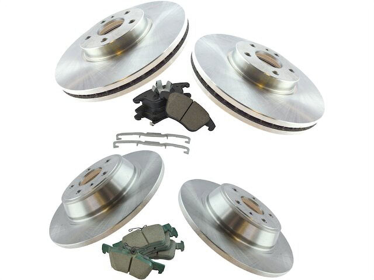 2011 Ford Fusion Brake Pads And Rotors Cost Front and Rear Ceramic Brake Pads and Rotor Kit - 5 Lug - Vented Front
