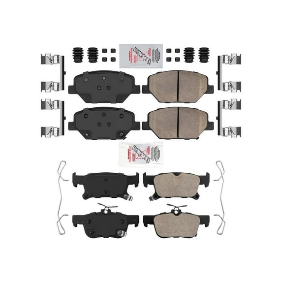 Front & Rear Ceramic Brake Pads Set for Buick Envision All Wheel Drive 17-2018