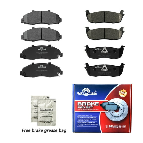 Front & Rear Ceramic Brake Pads for 2000-2003 Ford F-150