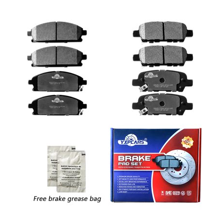 Front & Rear Ceramic Brake Pads for 2004-20017 Nissan Quest 2005 2006 X-Trail
