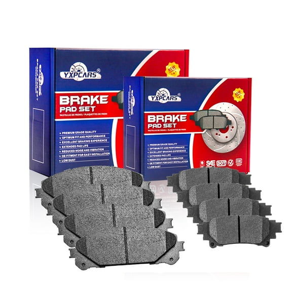 Front Rear Ceramic Disc Brake Pad for Lexus Rx350 Rx450h Toyota Highlander Sienn Fits select: 2015 LEXUS RX 350 BASE/350 F-SPORT, 2014-2016 TOYOTA HIGHLANDER XLE