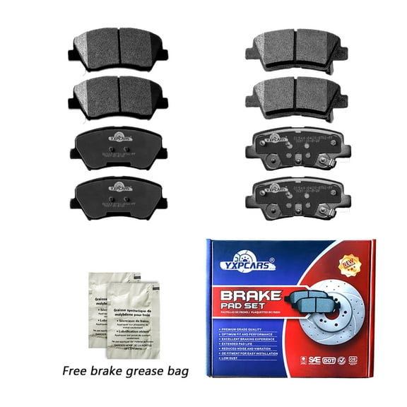 Front Rear Ceramic Disc Brake Pad for 2013-2016 HYUNDAI VELOSTER,HYUNDAI ELANTRA