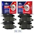 thumbnail image 1 of Front and Rear Ceramic Disc Brake Pads Set Replacement for Nissan Murano 2013-2021 2022/ Pathfinder 2013 2014 2015 2016 2017 2018 2019 2020,for Infiniti Jx35 2013, 1 of 6