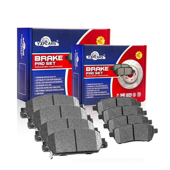 Front & Rear Ceramic Disc Brake Pads for 2013 - 2017 Honda Accord