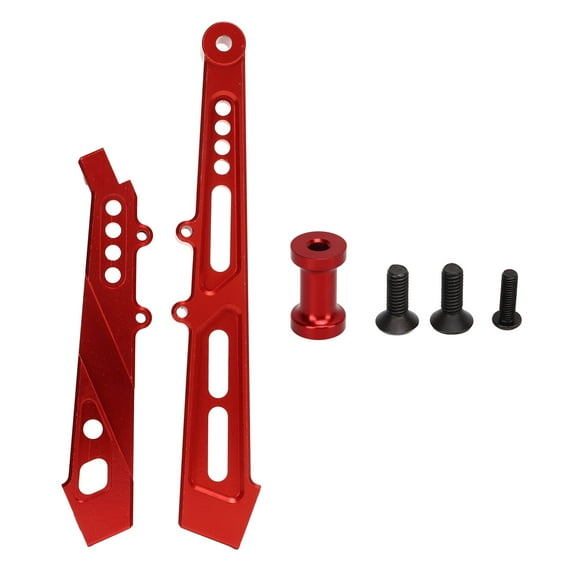 Front Rear Chassis Brace Professional Aluminum Alloy RC Front Rear Support Frame for 1/7 1/8 RC Car Red