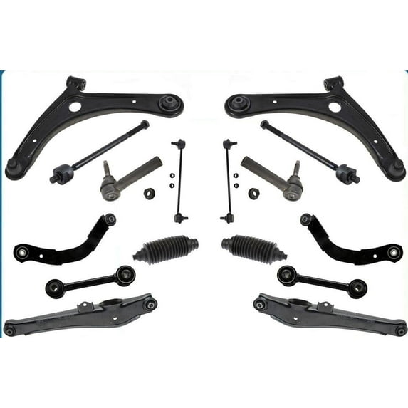 Front & Rear Chassis Kit Control Arms Tie Rods Links Fits 2007-15 Compass 16Pcs