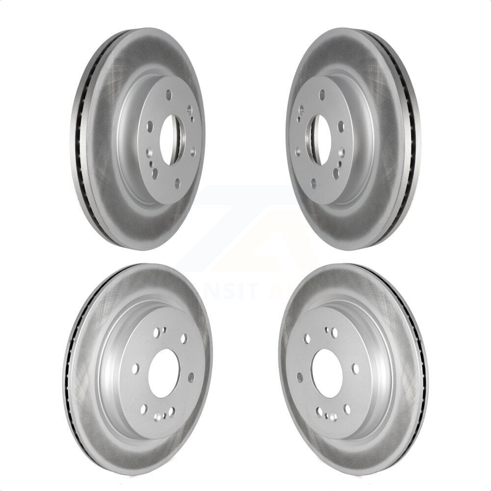 Front Rear Coated Disc Brake Rotors Kit For Chevrolet Silverado 1500