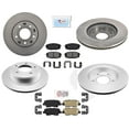 thumbnail image 1 of Front & Rear Coated Disc Brake Rotors Pads Hardware Fits 2019-2021 Kia Forte, 1 of 10
