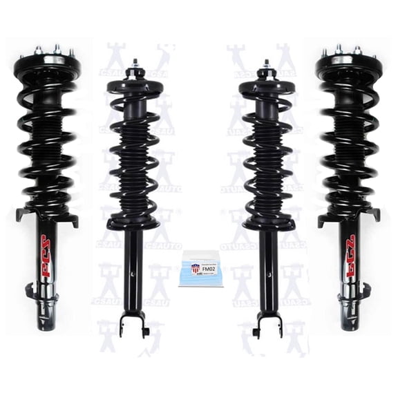 Front Rear Complete Coil Spring Struts for Front Wheel Drive 09-14 Acura TL 3.5