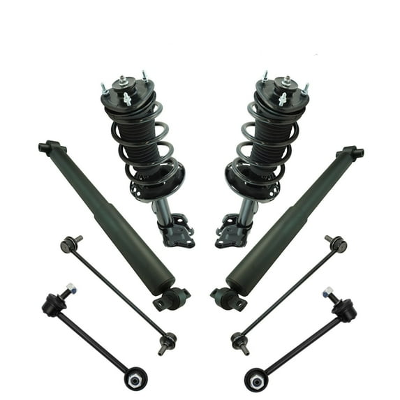 Front Rear Complete Quick Loaded Strut Spring Assembly Shock Sway Kit 8pc Fits select: 2009-2011 HONDA PILOT EXL, 2012-2013 HONDA PILOT EXLN