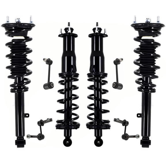 Front & Rear Complete Struts Spring Assembly & Links For 1998-2005 Lexus GS300