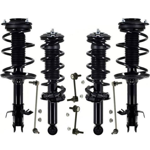 Front & Rear Complete Struts and Sway Bar Links For Subaru Impreza 2017-2019