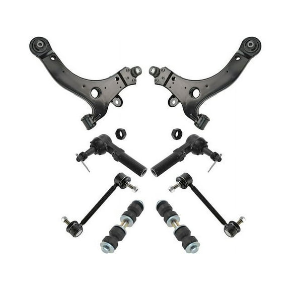 Front and Rear Control Arm Ball Joint Tie Rod and Sway Bar Link Kit 8 Piece - Compatible with 2000 - 2013 Chevy Impala 2001 2002 2003 2004 2005 2006 2007 2008 2009 2010 2011 2012