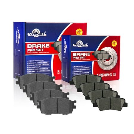 Front & Rear Disc Brake Ceramic Pads Kit Fit For 2011 Hyundai Accent 1.6L