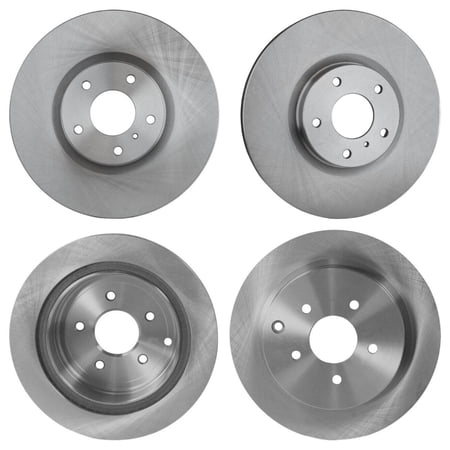 Front Rear Disc Brake Rotors For 2004-2014 Nissan Murano 2003-2005 Infiniti FX35
