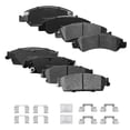 thumbnail image 1 of Front & Rear Disc Ceramic Brake Pads Set for 2008-2013 Chevy Avalanche Tahoe Silverado/Suburban 1500 GMC Sierra/Yukon XL 1500 Cadillac Escalade ESV/EXT, 8 Pieces, 1 of 5