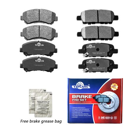 Front & Rear Disc Ceramic Brake Pads Set for 2009 - 2014 2016 - 2020 Nissan Maxima