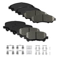 thumbnail image 1 of Front & Rear Disc Ceramic Brake Pads Set w/Hardware Fit for 2009-2015 Honda Pilot 2010-2013 Acura Mdx/Zdx, 8 Pieces, 1 of 5
