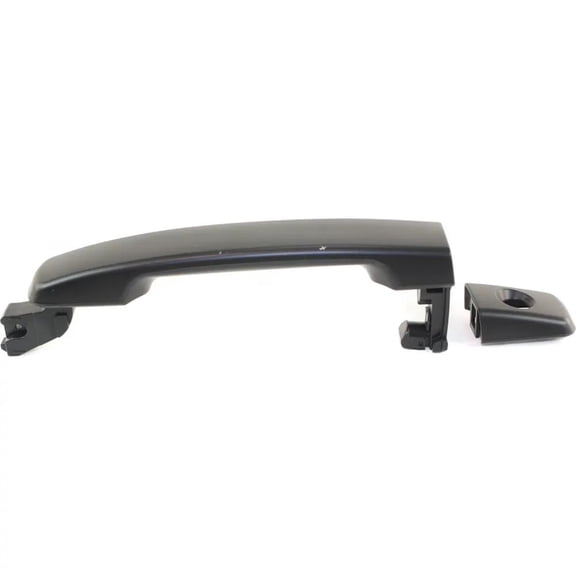 Front or Rear Driver Side Exterior Door Handle Compatible with 2004-2015 Nissan Maxima Nissan Pathfinder Nissan Quest Nissan Xterra Nissan Frontier Smooth Black With Key Hole
