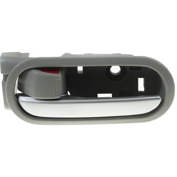 Front or Rear Driver Side Interior Door Handle Compatible with 2011-2014 Mazda 2 Gray Bezel With Silver Lever With Lock Button DL4059330C02 Sport Touring Yozora GS GX Direct Fit