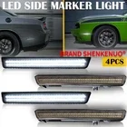 Front Rear Dynamic 4PCS LED Side Marker Light Kit For 2015-2023 Dodge Challenger