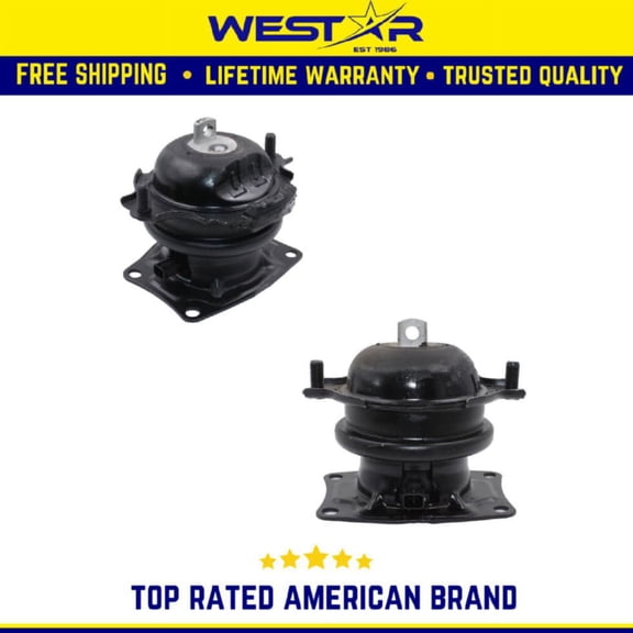 Front & Rear Engine Motor Mount 2PCS Set Compatible for 2009-2015 Honda Pilot 3.5L Replaces 9844 9845