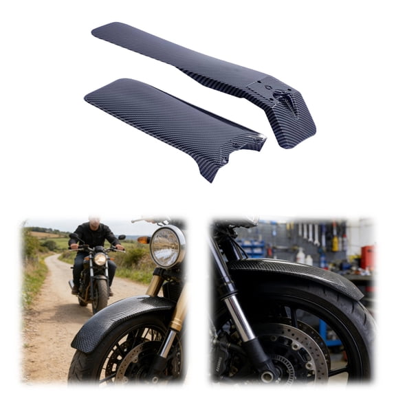 Front Rear Fender Set Electric Dirt Bike - Compatible Black Mud Guards (Mudguard) for Off-Road Motorcycle# A