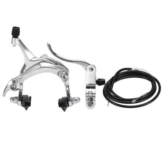 walmeck Front / Rear Fixie Bike Brake Kit Road Bike Cruiser Brake Set Bike Caliper Brake Kit Side Pull Brake Set