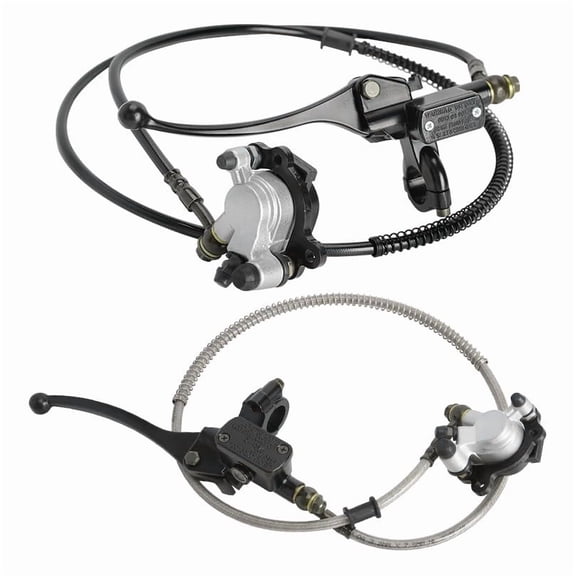 Front Rear Hydraulic Brake Caliper Cylinder Assembly for Motorcycle Scooter Mini Bike Pit Dirt Bike Scooter Apollo Baja Doodlebug Colemen DB30 Predator 212cc 79cc 97cc 100cc (Left and Right)
